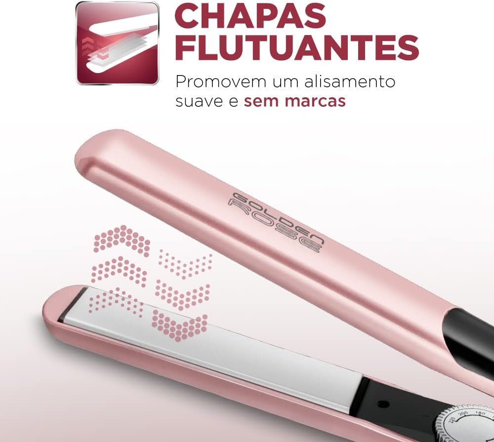 Prancha Alisadora Golden Rose  4