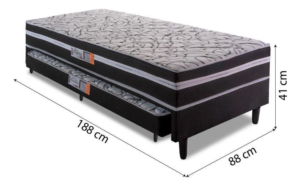 Cama Box Solteiro com Cama Auxiliar Aspen 4