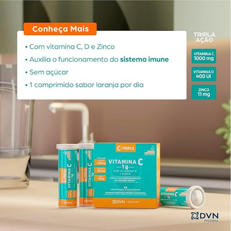 Vitamina C + Vit D + Zinco C-Triple 3