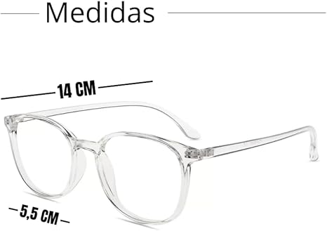 Óculos com Filtro de Lente Luz Azul para Telas Armação Transparente 4