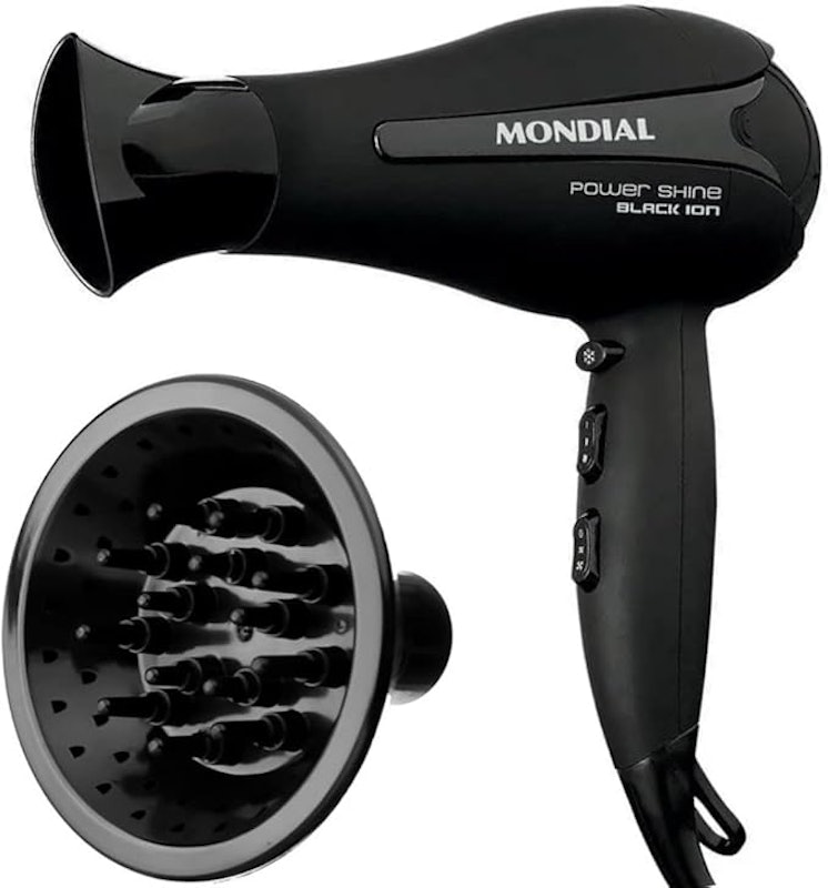 Secador de Cabelos Mondial Power Shine Black Íon SC-13 1