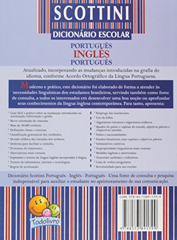 Scottini Dicionário Escolar de Inglês 2