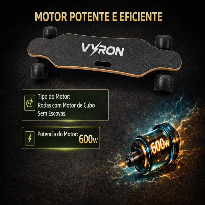 Skate Elétrico Longboard Vyron 2