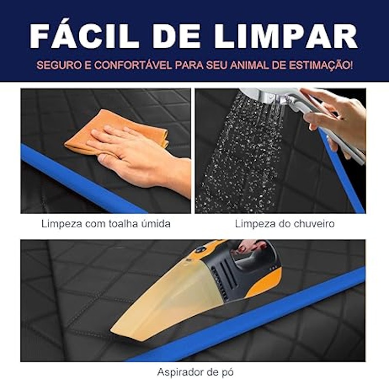 Capa Protetora Pet Impermeável para Assento Traseiro de Carro 5