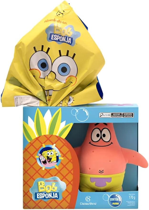 Ovo de Páscoa Pelúcia Patrick Bob Esponja 1