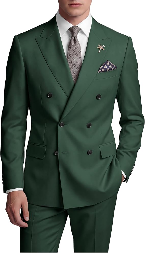 Terno Masculino Slim Fit Trespassado 2 Peças Wangyue 1