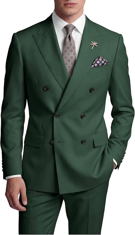Terno Masculino Slim Fit Trespassado 2 Peças Wangyue 1
