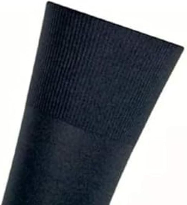 Meias Sociais Cor Preta Combo com 12 Pares 100% Poliamida 4