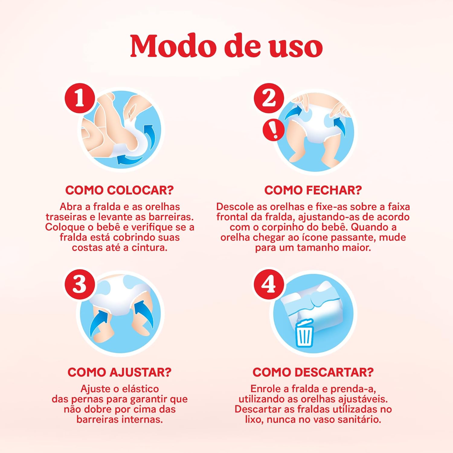  Fralda Descartável Máxima Proteção 3