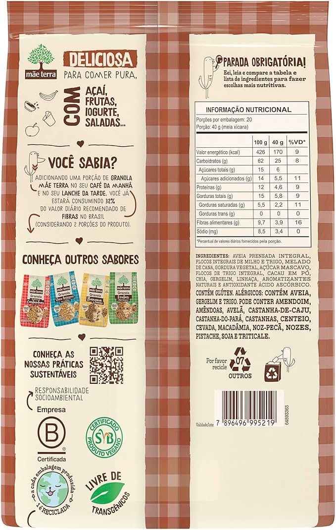 Granola Cacau Mãe Terra 5
