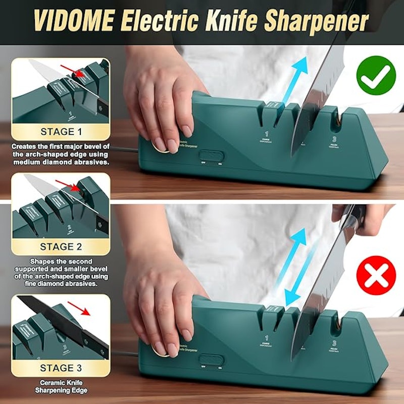 Afiador de Facas Elétrico Vidome 2