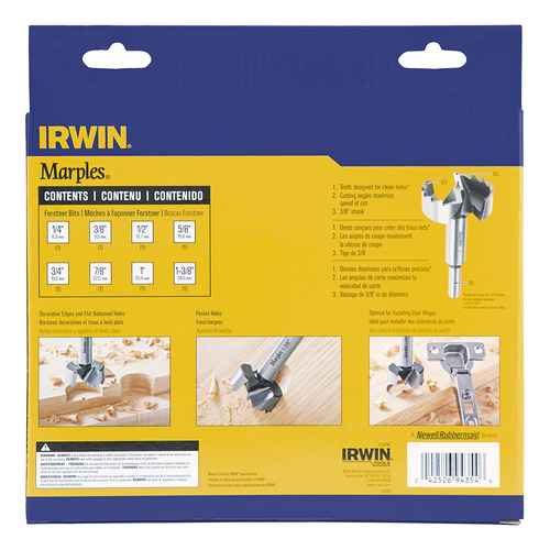 Conjunto de Brocas Marples Forstner 8 Peças Irwin 5