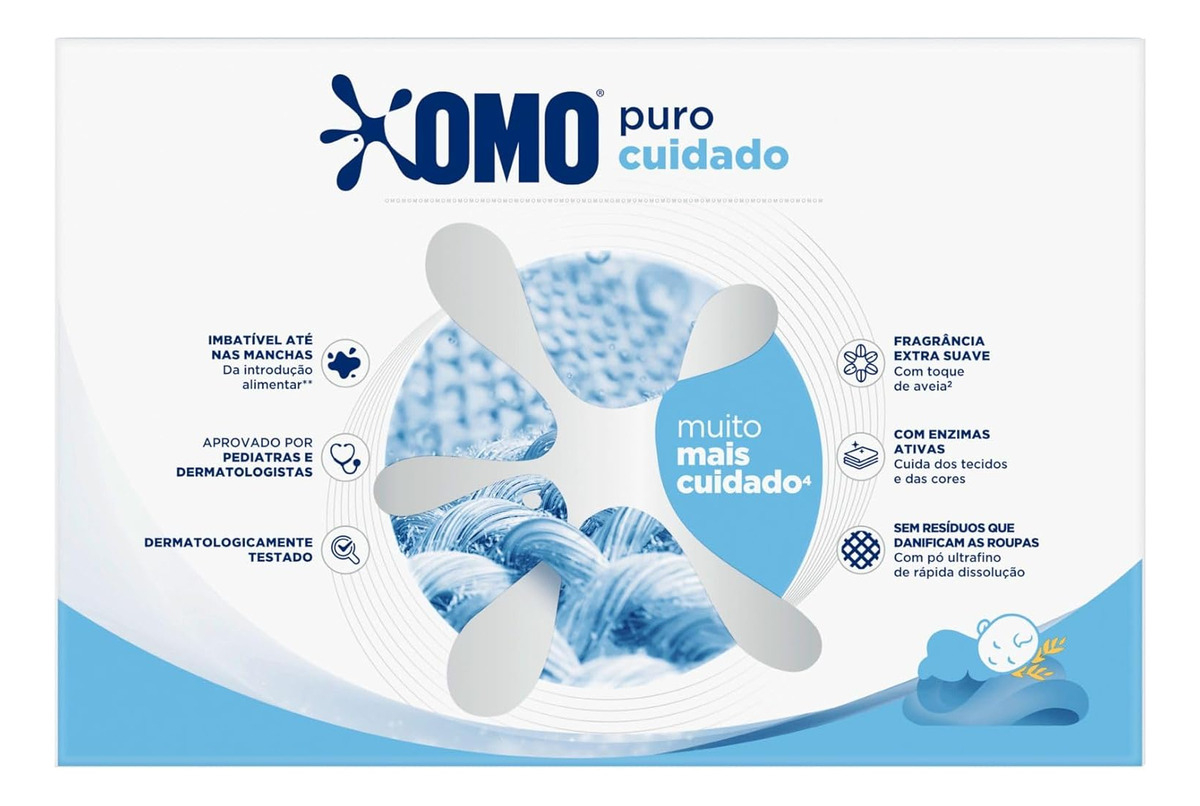 Sabão em Pó Omo Puro Cuidado 3