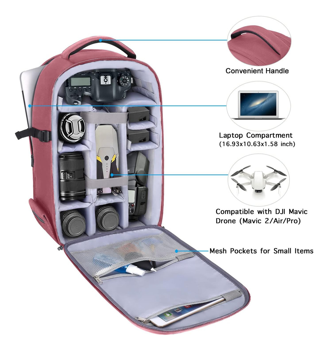 Mochila para Câmera Mosiso 3