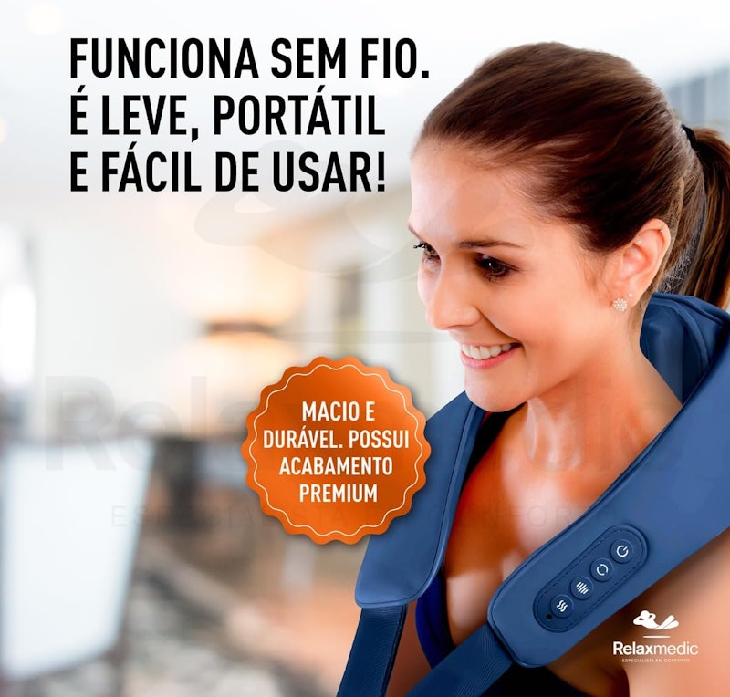 Massageador Pescoço Blue 6D 2