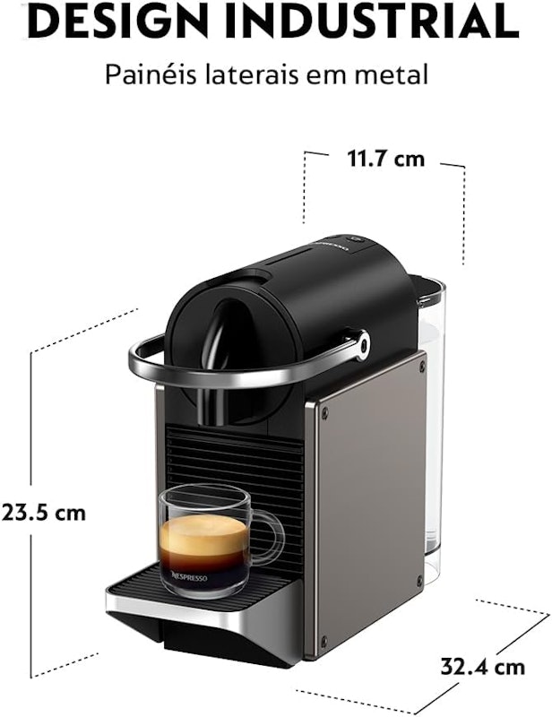 Cafeteira Pixie Redesign Titânio 3
