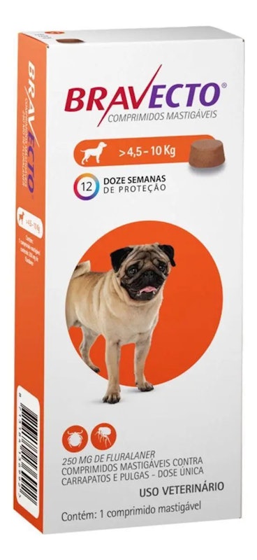 Bravecto Comprimidos Mastigáveis de 4,5 a 10 kg 1