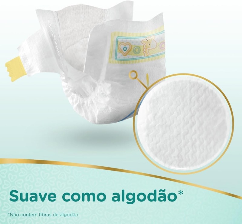 Fraldas Pampers Premium Care Recém Nascido+ 3