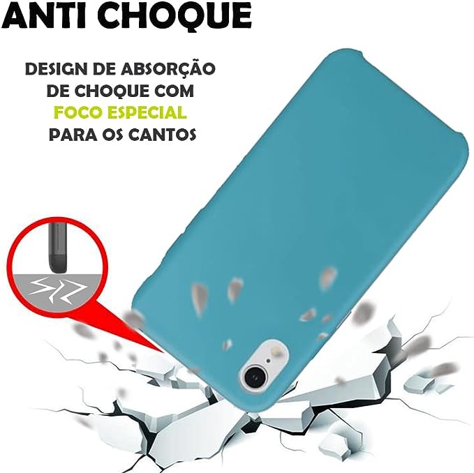 Capinha Slim Case Colorida Compatível com IPhone XR 3