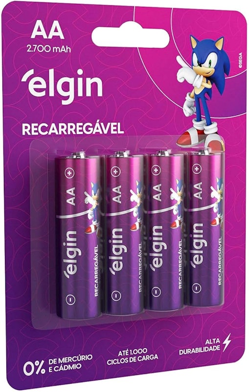 Pilha Recarregável AA 1