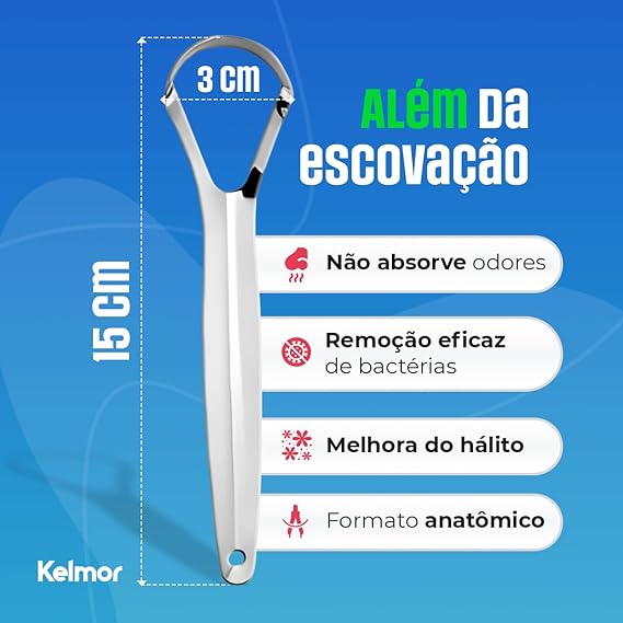 Raspador de Língua em Inox Kelmor 2