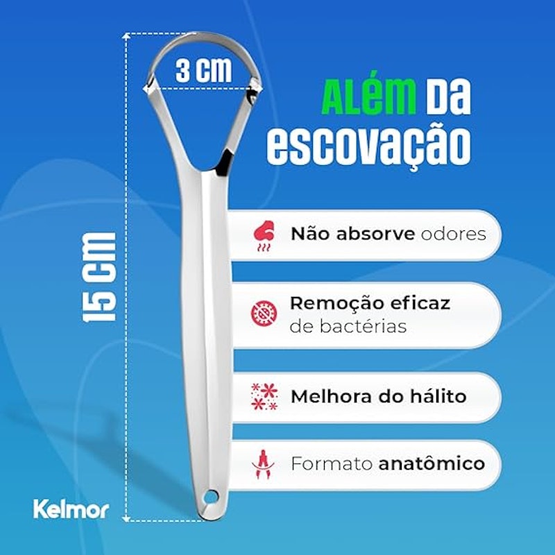 Raspador de Língua em Inox Kelmor 2