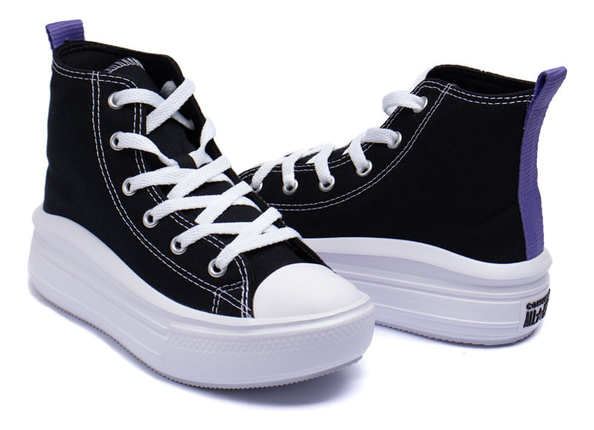 Chuck Taylor All Star Move Star Essentials Juvenil Cano Alto 5