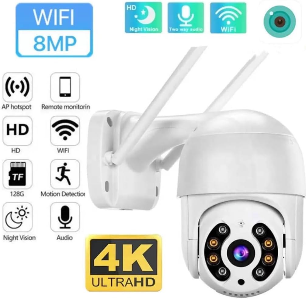 Câmera de Segurança Wi-Fi Externa IP A8 It Blue 2