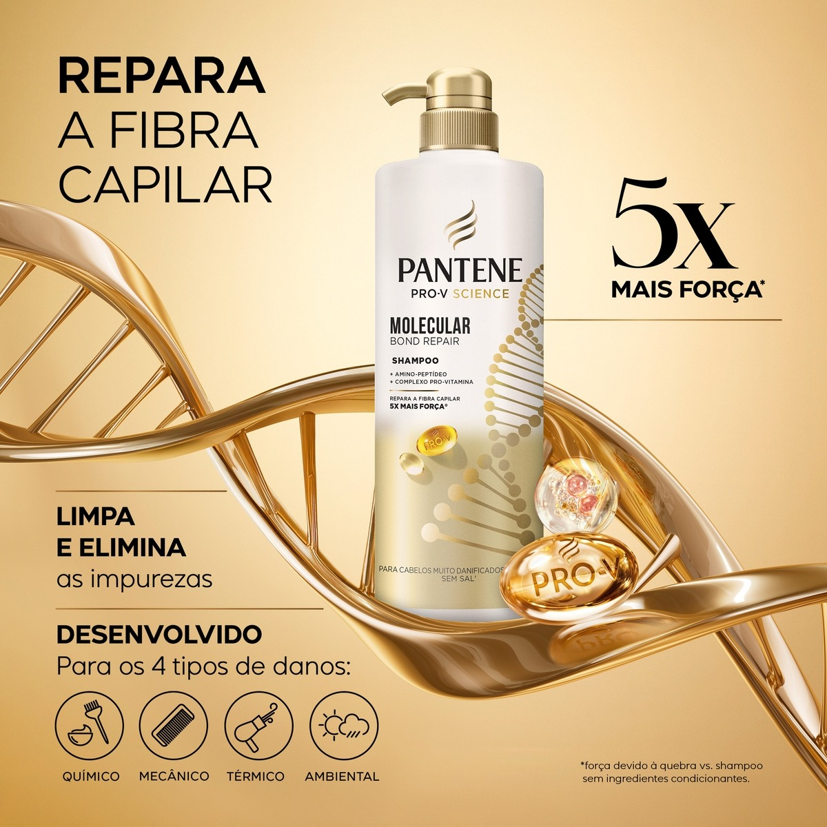 Pantene Pro-V Science Molecular Bond Repair Shampoo 3