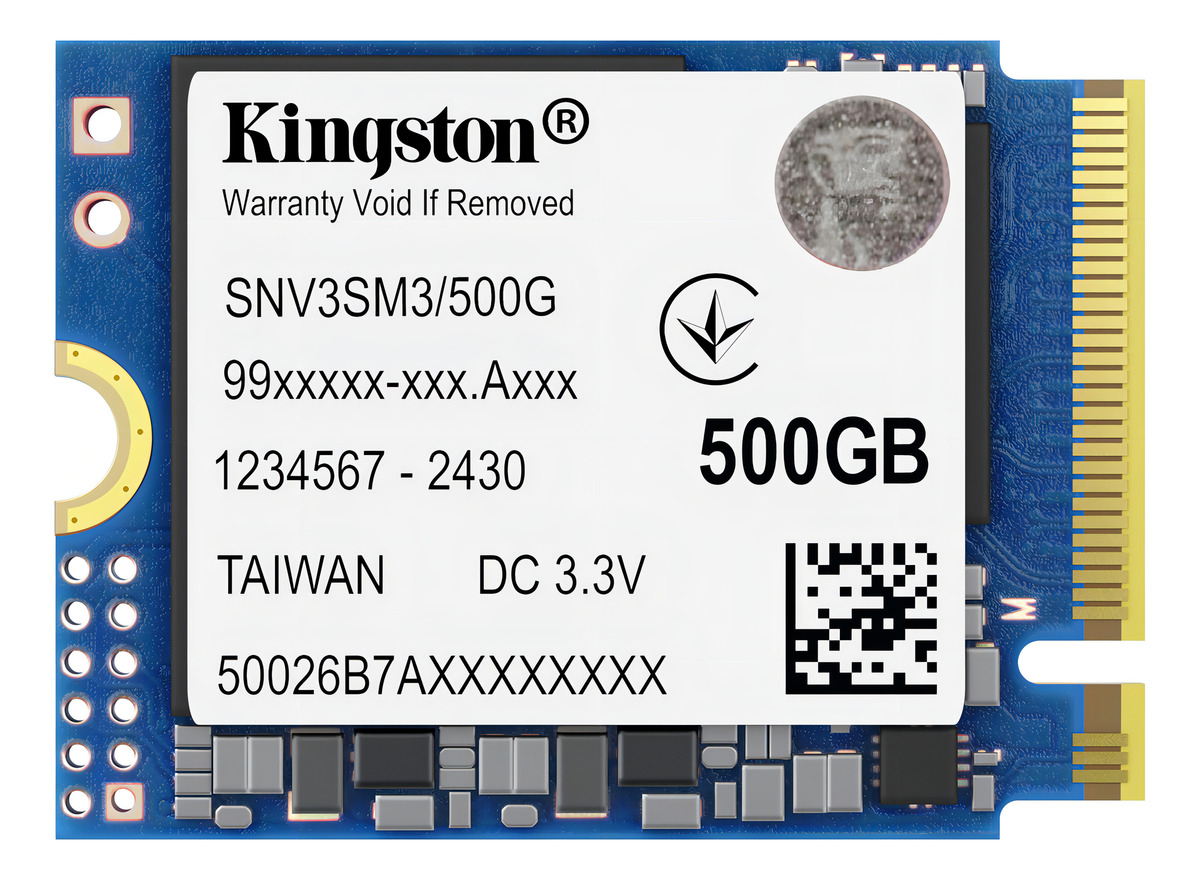 SSD Mini de 500 GB Padrão NV3 Formato M.2 2230 2