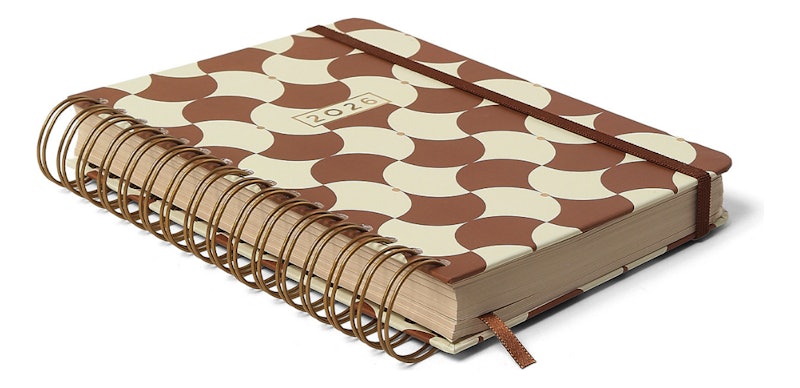 Agenda Planner 2026 Bossa Nova Diária Boemia Caramelo 2