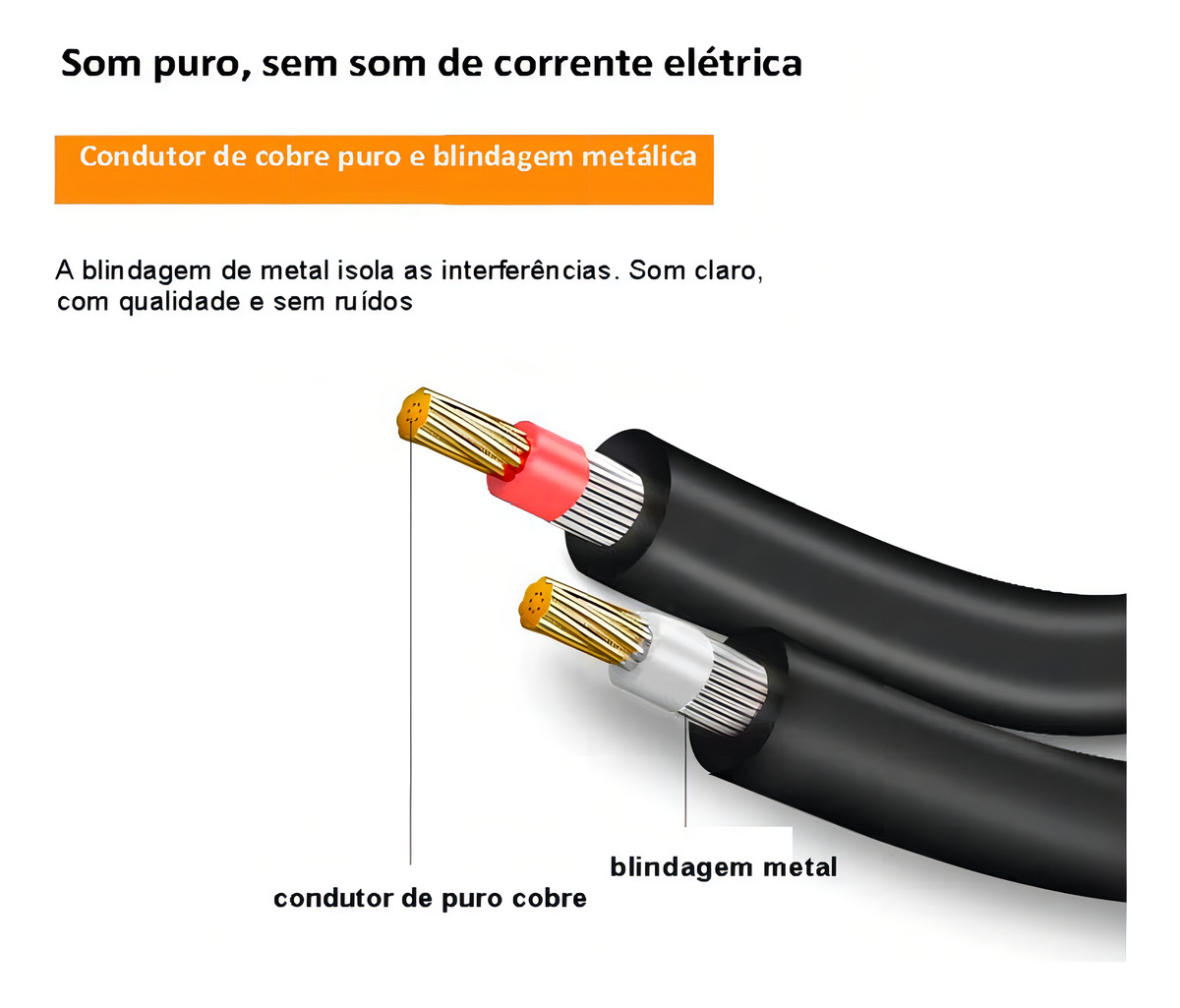 Cabo XLR Macho - XLR Fêmea Microfone Balanceado  4