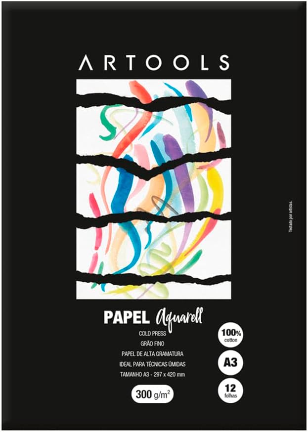 Papel Aquarell A3 Cotton 300g – 12 Folhas 1