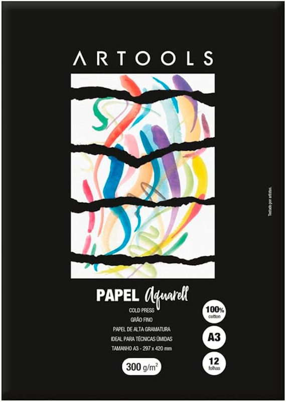 Papel Aquarell A3 Cotton 300g – 12 Folhas 1