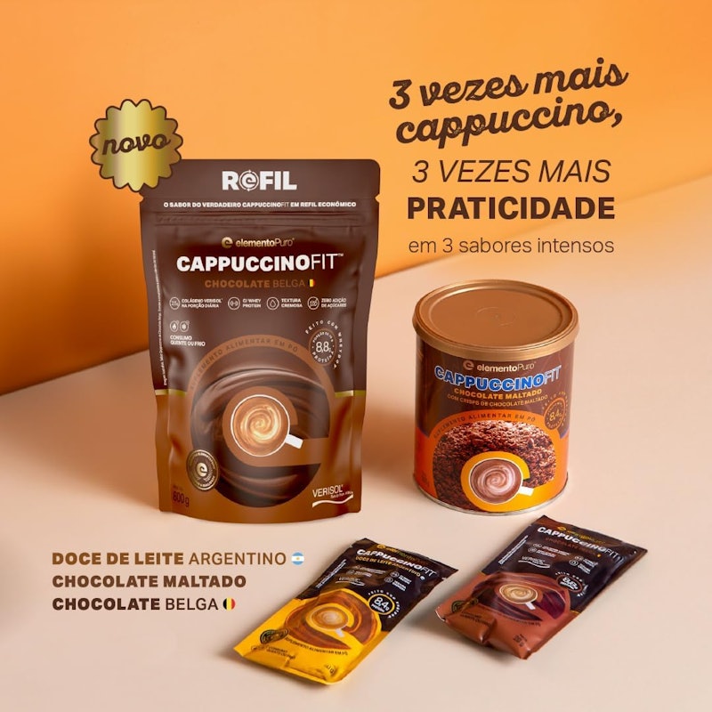 Sachê Cappuccino Fit Doce de Leite Argentino Elemento Puro 5