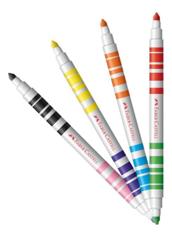 Canetinha Hidrográfica Faber-Castell Bicolor 24 Cores 3