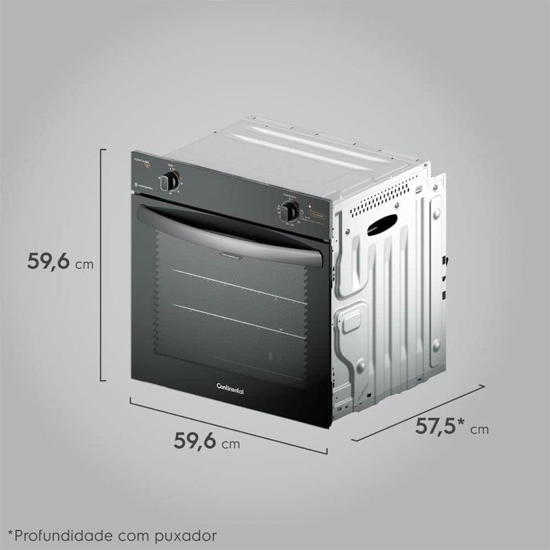 Forno de Embutir a Gás Continental 80 L 5