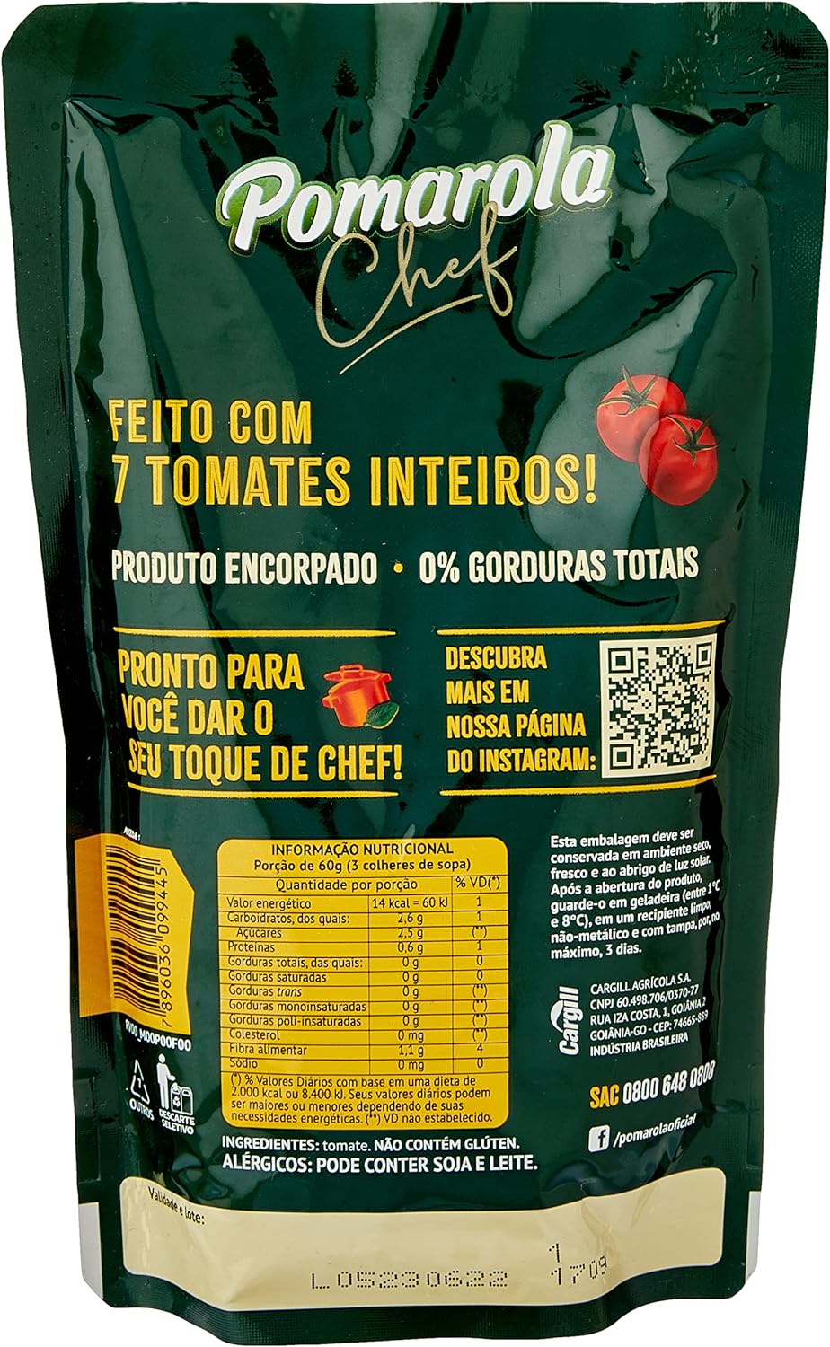 Molho de Tomate Passata Pomarola Chef 300 g 2