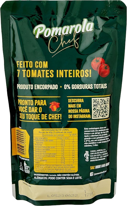 Molho de Tomate Passata Pomarola Chef 300 g 2