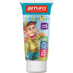 Bitufo Gel Dental Cocoricó com Flúor Sabor Tutti Frutti