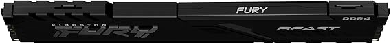 Memória de 16 GB DIMM DDR4 3200 MHz Fury Beast Black 1,35 V CL16 1Rx8 288 Pinos para Desktop/Gamers 3