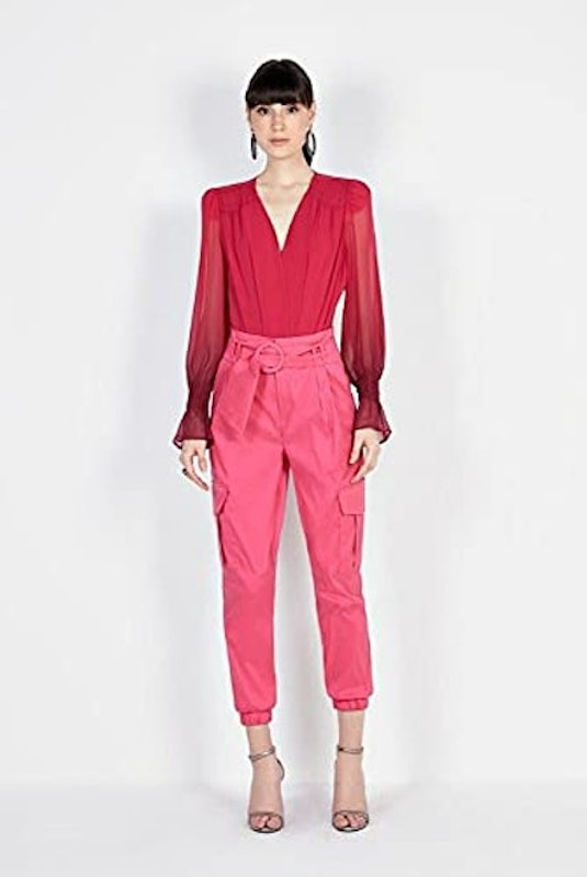 Calça Cargo Feminina com Cinto Dimy 1