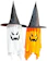 GENÉRICO Kit Decoração Festa Halloween Fantasma Luminoso 2 Unidades 1