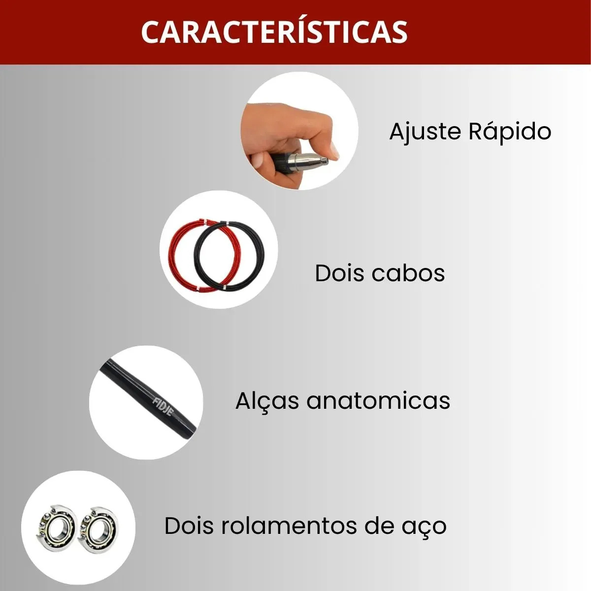 Corda de Pular Profissional com Rolamento 3
