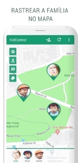 GPS Rastreador de Família KidsControl  2