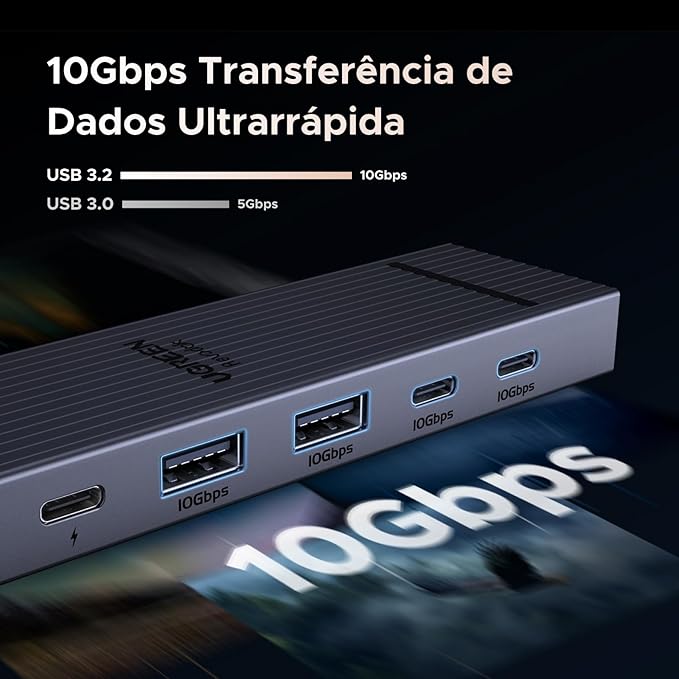 Hub Usb-C Ugreen Revodok Pro 6 Em 1  4