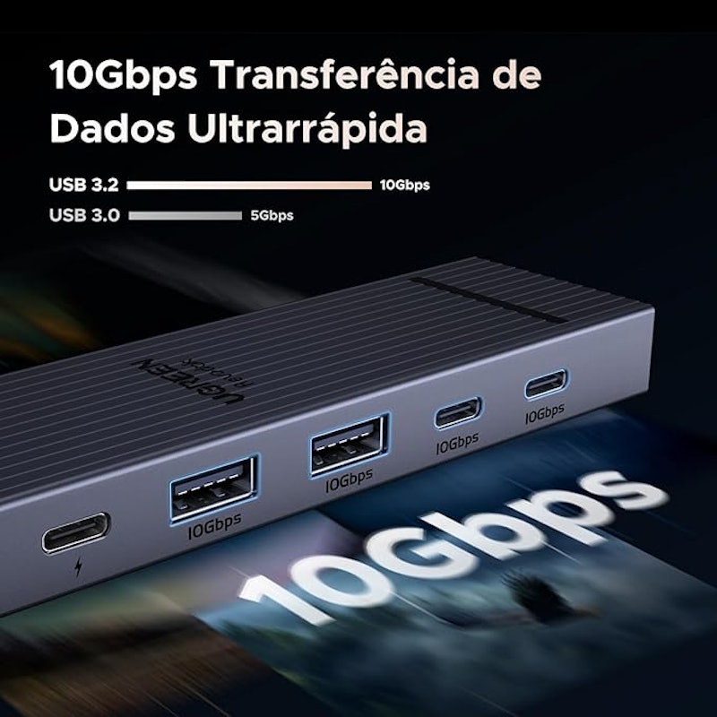 Hub Usb-C Ugreen Revodok Pro 6 Em 1 4