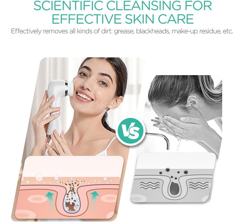 Escova de limpeza Facial Elétrica 5