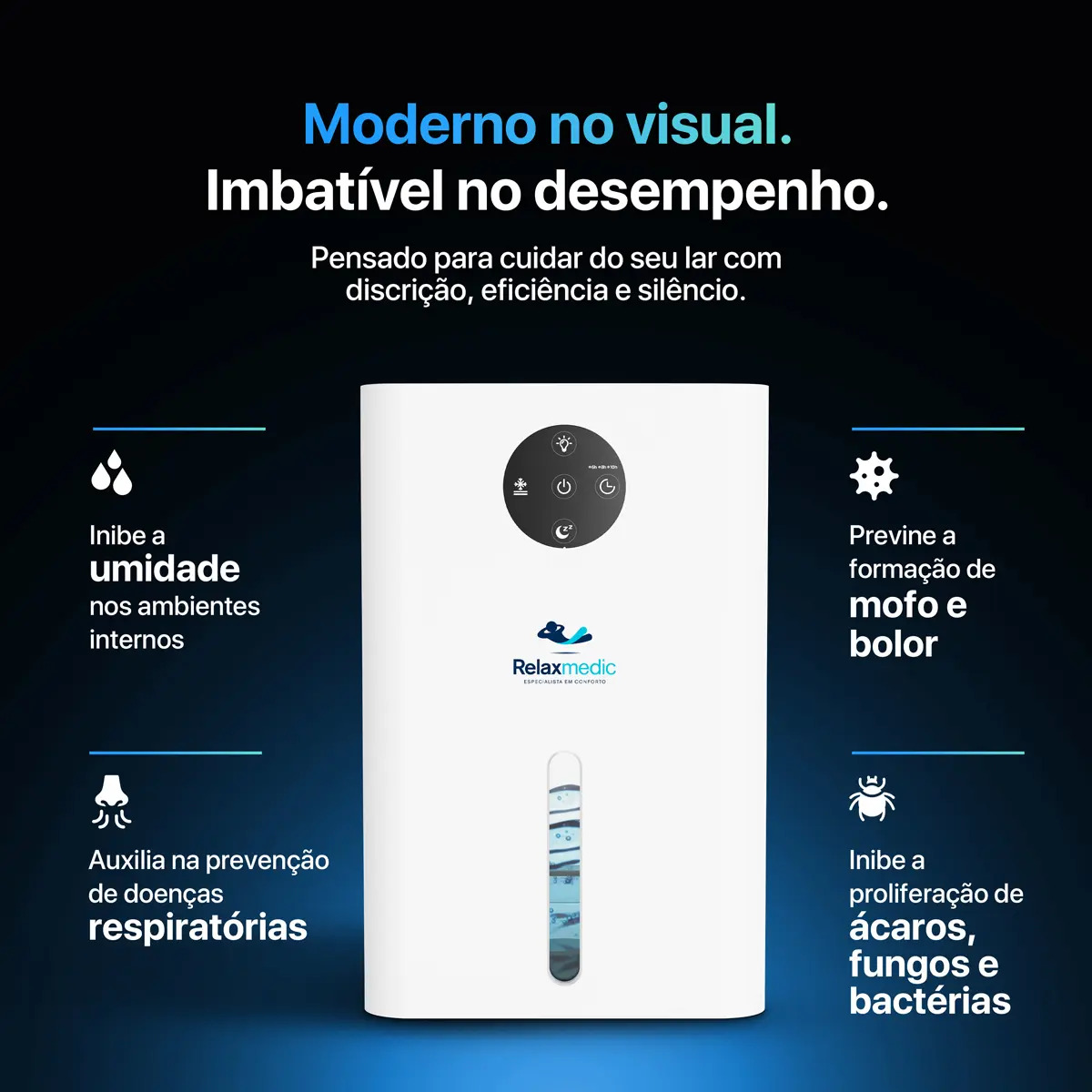 Desumidificador de Ar Aqua 1.8 Relaxmedic 3