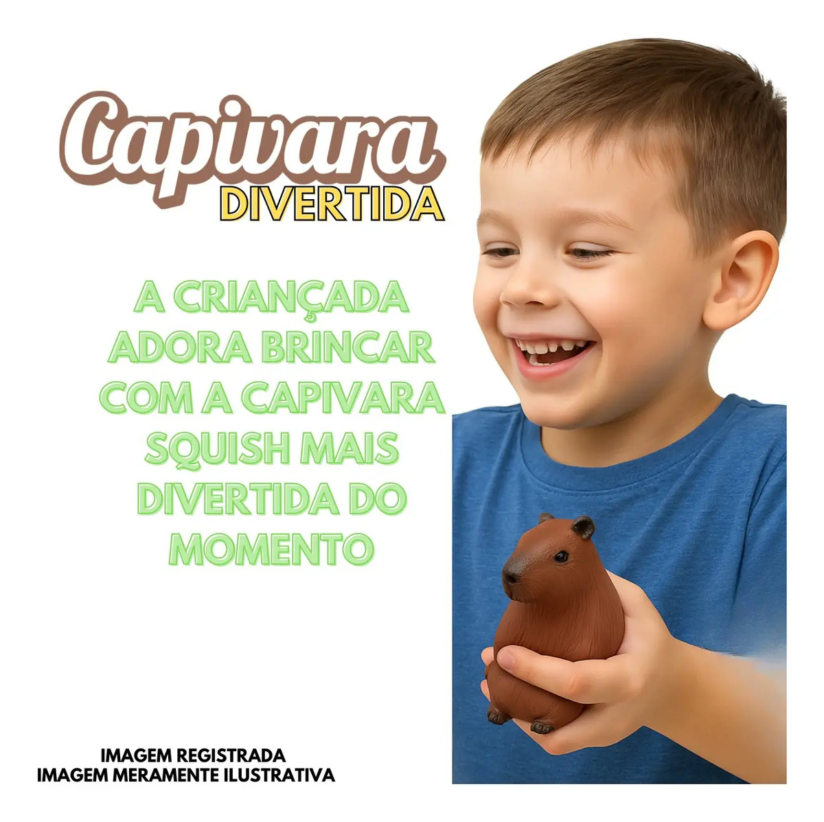 Capivara Squishy Anti Stress Brinquedo Sensorial 2